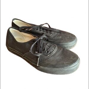 Vans Authentic Skate Shoe - Black Monochrome